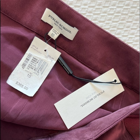 Public School Sana Belt Side Detail Silk Skirt - Picture 15 of 16